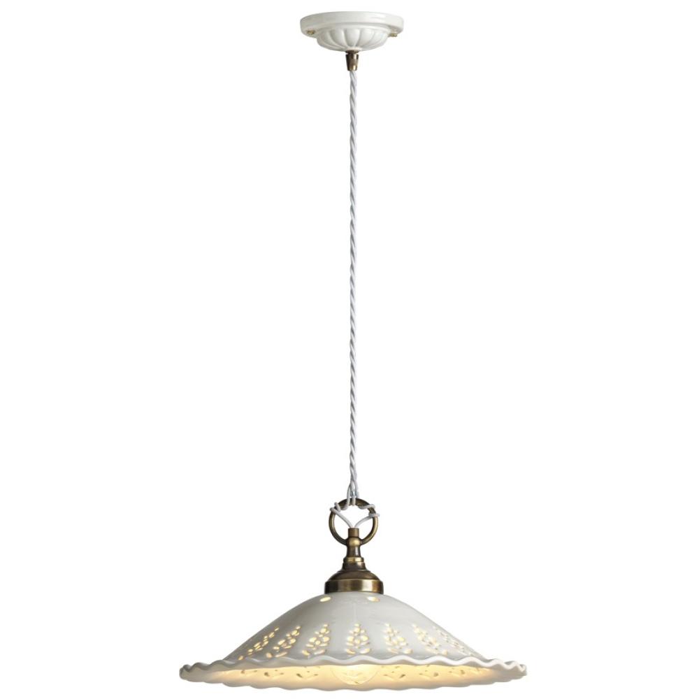 country mediteran provence provnaszi keramika dierkovany porcelan zavesny luster klasicky antikovany biely provence provansalsky vidiek vintage country jedalen kuchyna osvetlenie vidiecky provence porcelan dierkovany cipkovany.jpg